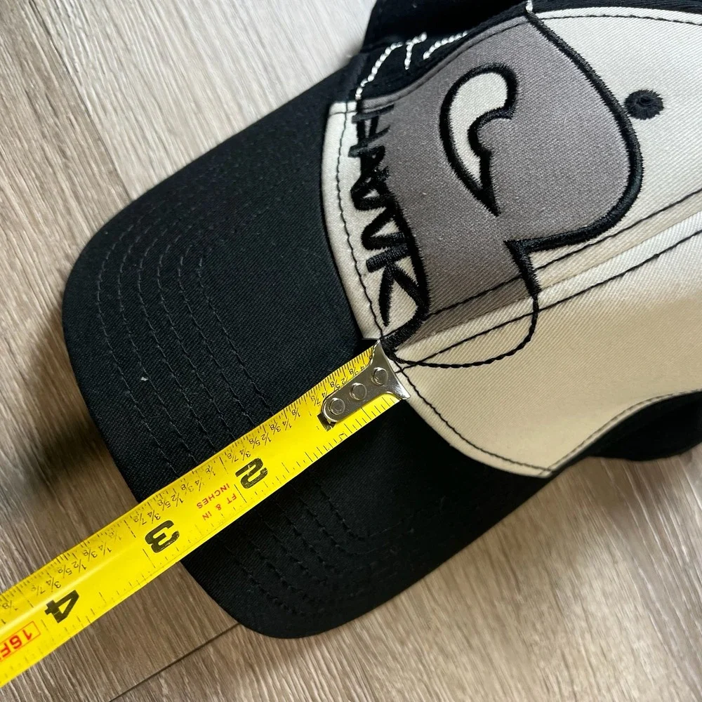 Tony Hawk Snapback Hat Mens OSFM Black White Embroidered Skater Baseball Cap